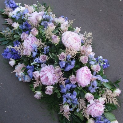 Peony coffin spray