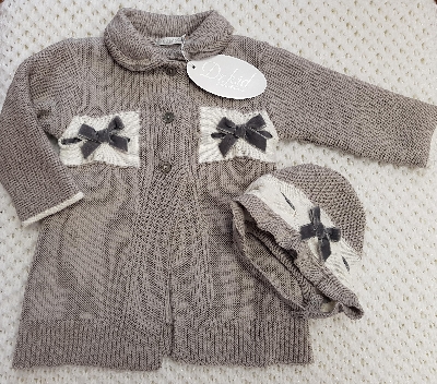 baby matinee coat and bonnet