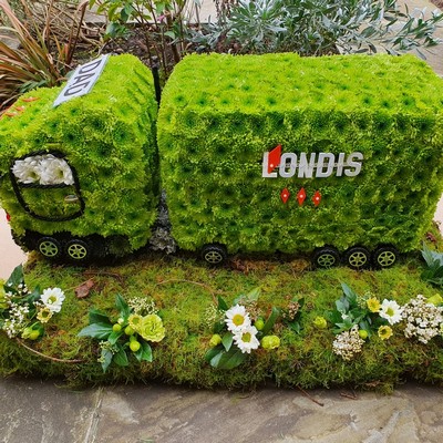 Londis Lorry Funeral Wreath 