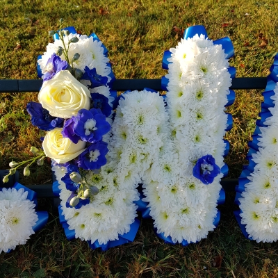 Funeral Letters with Spray