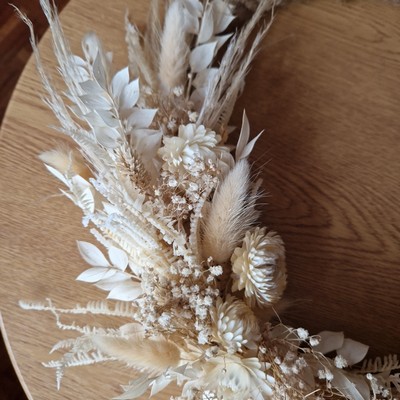 Neutral Dried Flower Rope Wreath