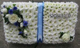 open book funeral flower tribute