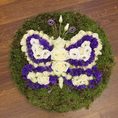 Butterfly Funeral flower tribute
