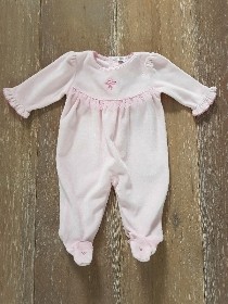 Kissy Kissy Velour Ballerina Babygrow