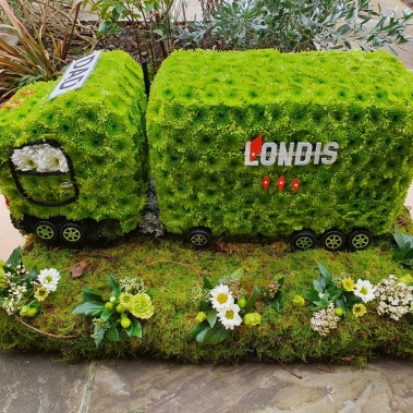 Londis Lorry Funeral Wreath 