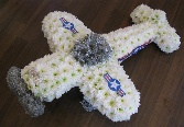 aeroplane funeral flower tribute