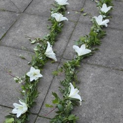 Lily Casket Garland