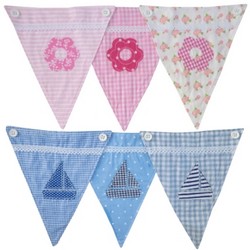 Personalised Bunting pink and blue