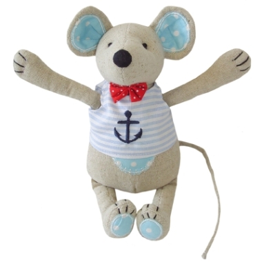 Powell Craft Mouse with Anchor Soft Toy