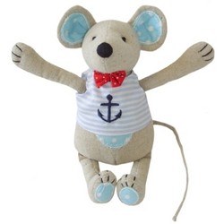 Powell Craft Mouse with Anchor Soft Toy