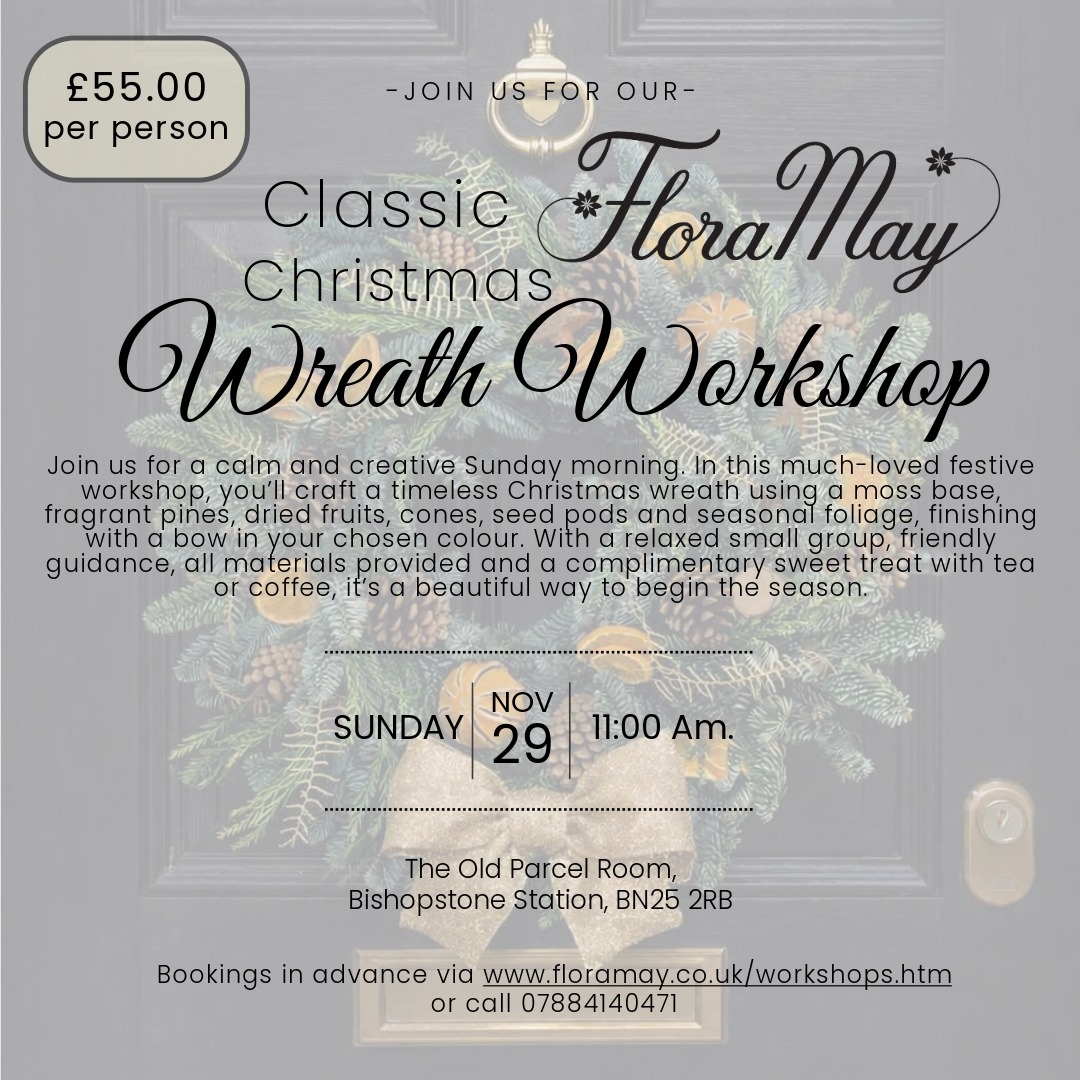 Christmas door wreath workshop
