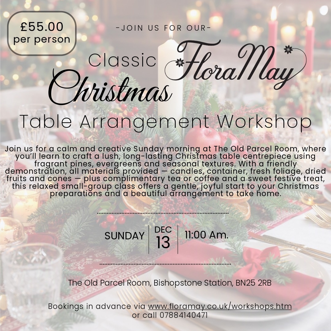 Christmas table arrangement workshop