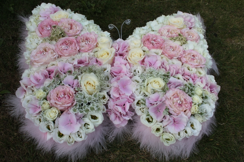 Butterfly Funeral flower tribute