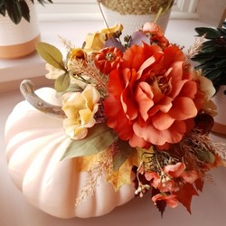 Luxury Faux Floral Pumpkin