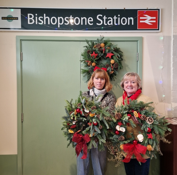 Christmas door wreath workshop